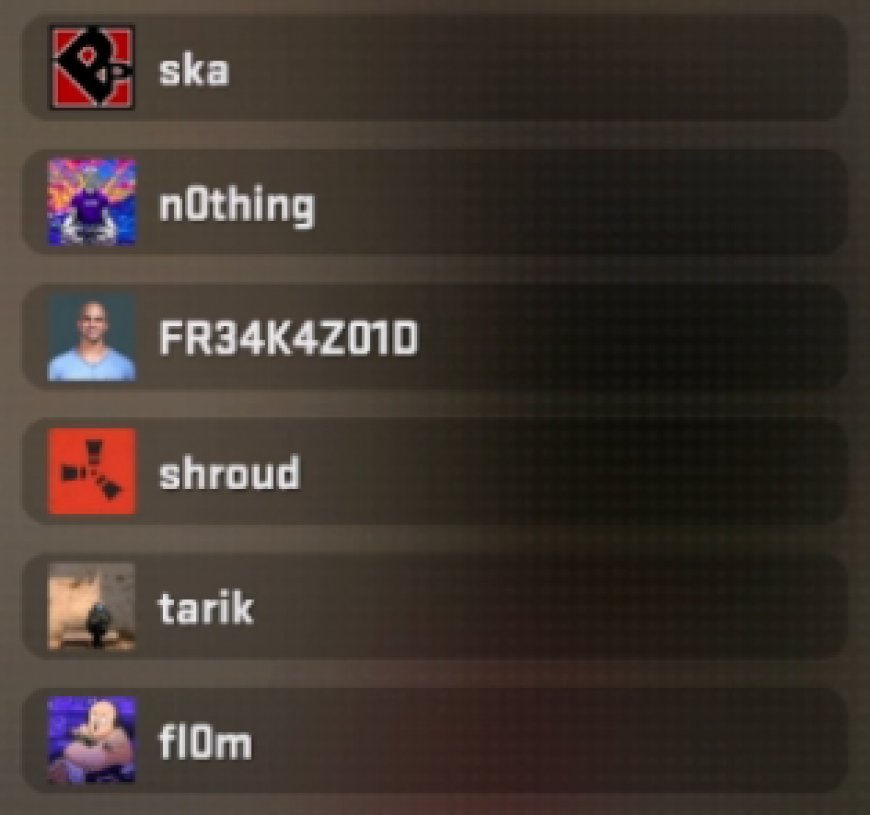 Pro players group up with Shroud to play in a custom lobby in the Counter Strike 2 Beta..
